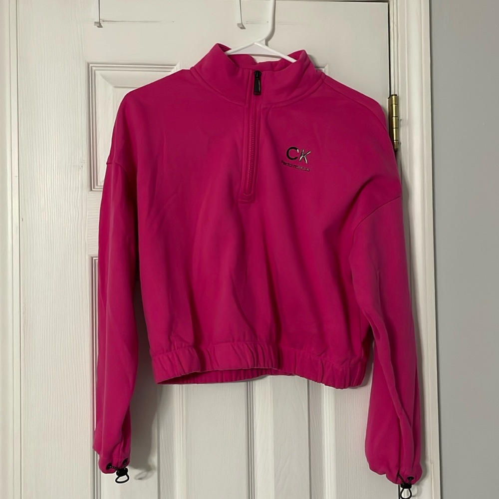 Calvin Klein Performance pink half zip 🩷